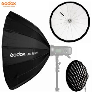 Godox AD-S85 je izuzetno kvalitetan brzosklopivi softbox namenjen za upotrebu sa Godox AD400, AD300, ML-60 glavama koje imaju godox kacenje.