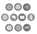 NANLITE AS-GB-B-SET1 GOBO SET 1 (Bowens mount) - Slika 2