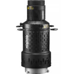Godox BFP je opticki modifikator za sve blic glave sa Bowens sistemom kacenja modifikatora. Dolazi sa 85mm objektivom sa EF bajonetom